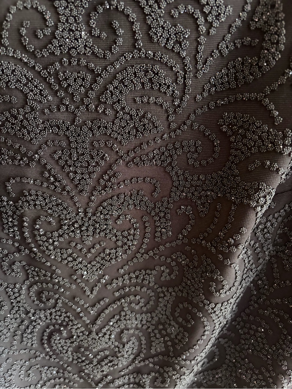 DRESSBARN Black beaded Whimsigoth sleeveless top - Picture 3 of 5